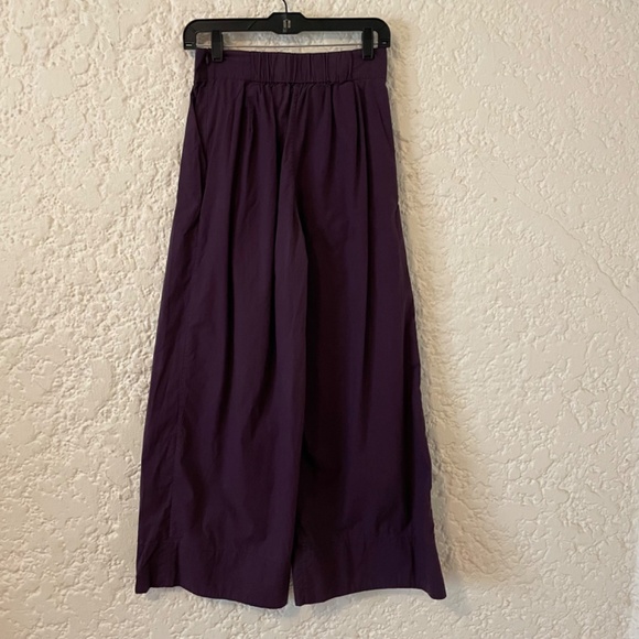 Rachel Comey Coxsone Wide Leg Crisp Cotton Pants Size 4 Purple Eggplant $479 - Picture 6 of 15